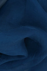 Layered Cobalt Blue Silk Chiffon Dress 5