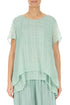 Layered Mint Light Silk Blouse 1