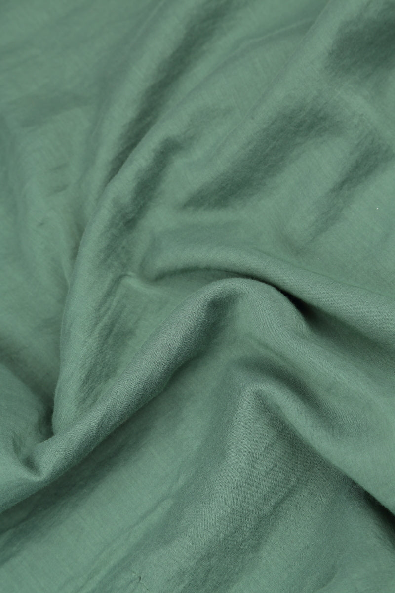 Chemisier superposé en soie et coton sauge