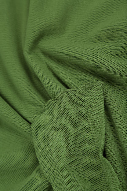 Layered Shamrock Green Mesh Cotton Tunic