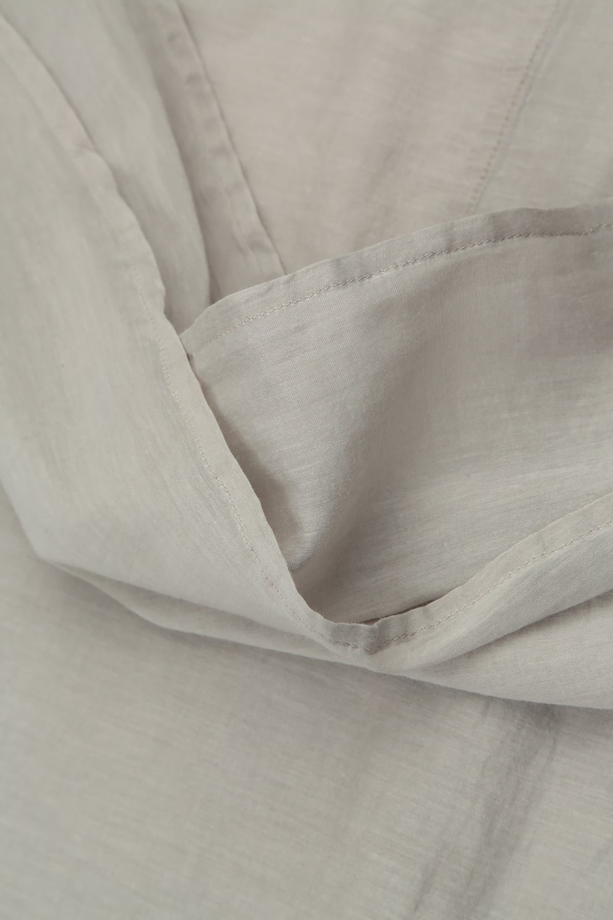 Layered Sleeveless Beige Silk Cotton Top 5