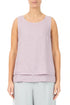 Layered Sleeveless Lilac Gauze Linen Top 1