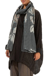 Leaves Mesh Silk Scarf 3