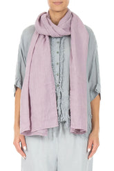 Lilac Soft Gauze Linen Scarf 1