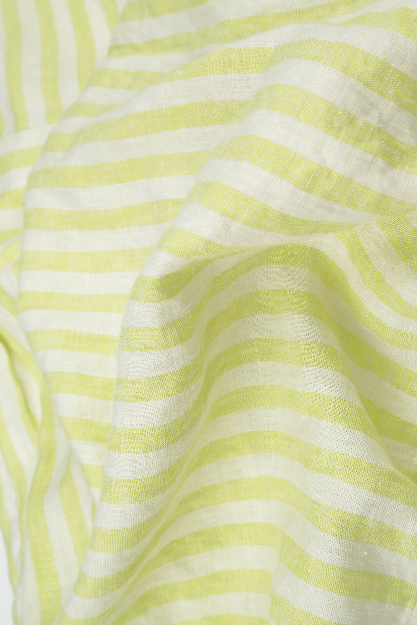 Lime Striped Linen Trousers