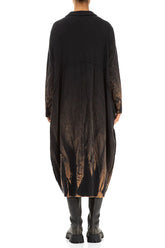 Long Balloon Tie-Dye Wavy Cotton Coat 2