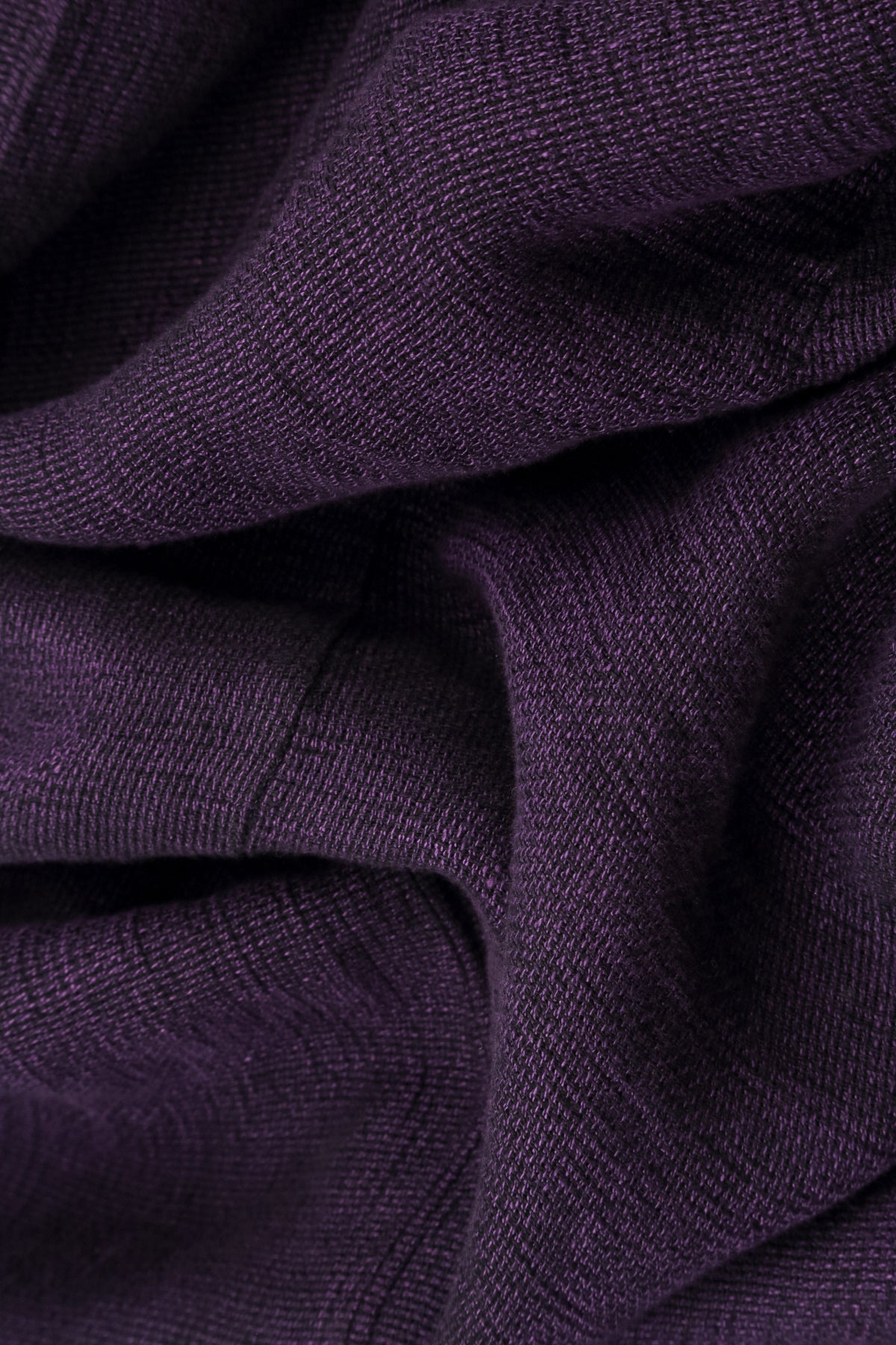 Long Buttonline Royal Purple Mélange Linen Jacket 5