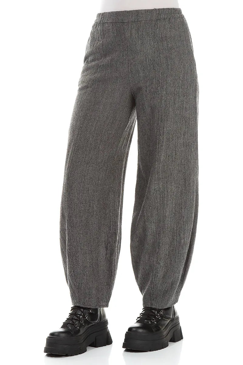 Graue Hose aus reiner Wolle