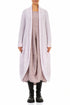 Long Open Light Pink Wool Cardigan 1
