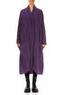 Long Open Purple Wool Cardigan 1