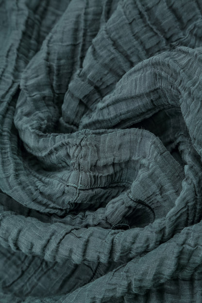 Long Slate Crinkled Trousers 4