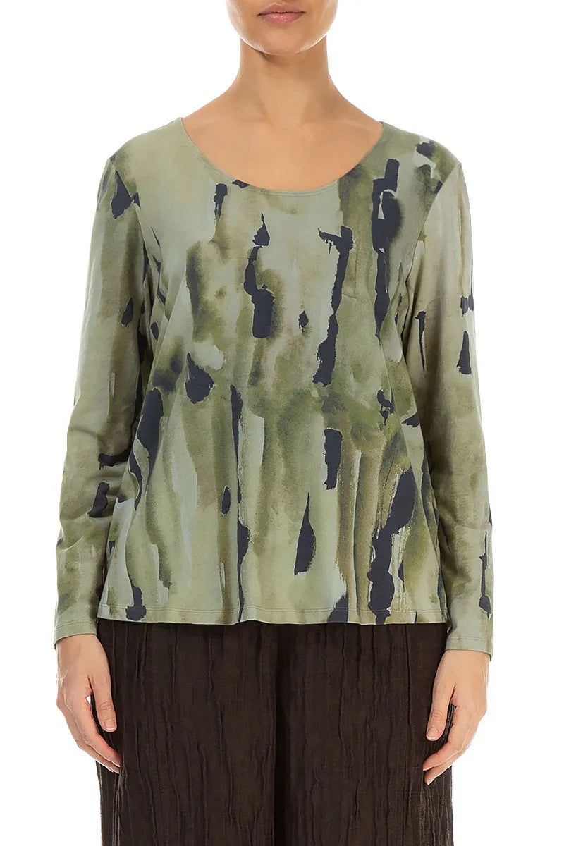 Long Sleeves Terra Cotton Jersey Top 1