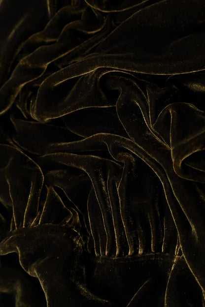 Taper Forest Mist Silk Velvet Trousers 4