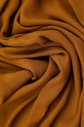 Long Tapered Yellow Ochre Viscose Trousers 5