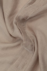 Longer Back Beige Silk Cotton Shirt 5