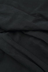 Longer Back Black Cotton Shirt 5