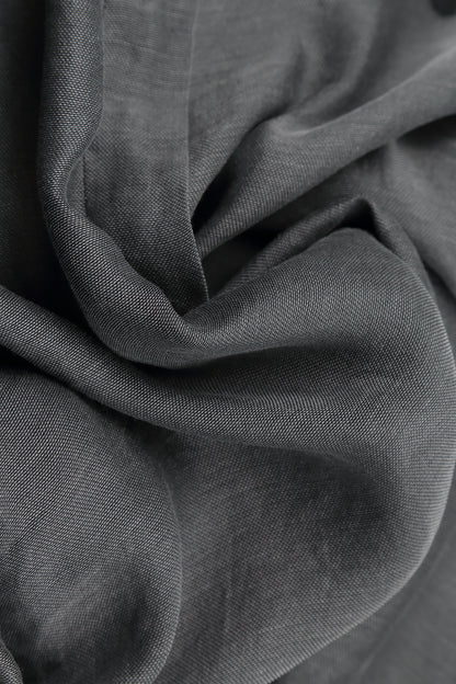 Hemd aus längerem Rückenteil, Graphit, Seide-Baumwolle