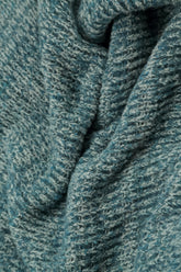 Longer Back Mélange Peacock Grey Wool Cardigan 5