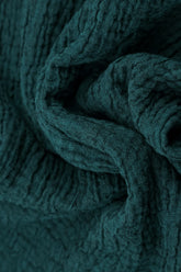 Longer Back Peacock Textured Linen Skirt 5