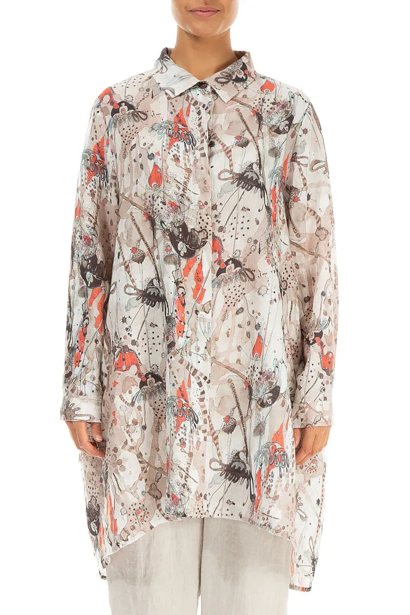 Longer Back Savannah Linen Shirt 2