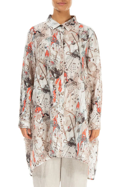 Longer Back Savannah Linen Shirt 2