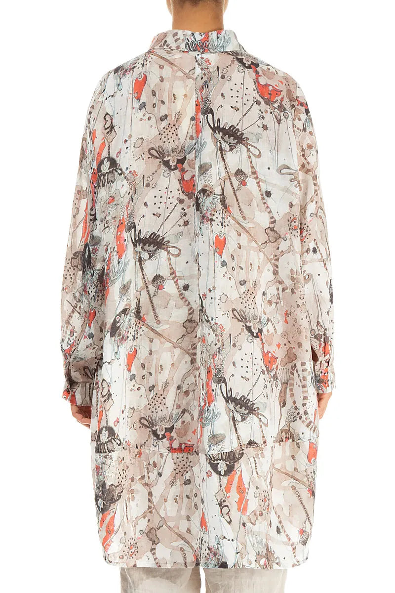 Longer Back Savannah Linen Shirt 3