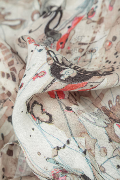 Haut Savannah en lin sans manches à dos long