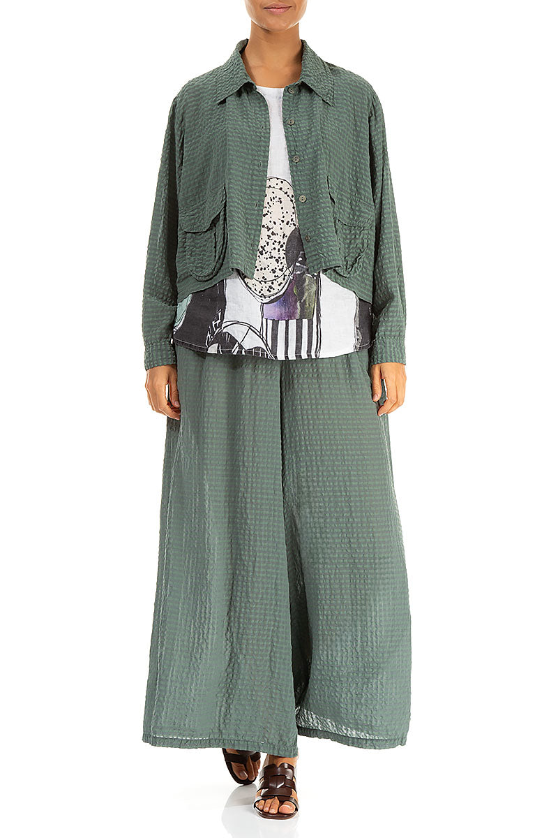 Longer Back Sleeveless Tumbled Stone Linen Top 5