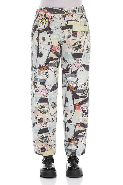 Loose Artful Elements Cotton Trousers 1