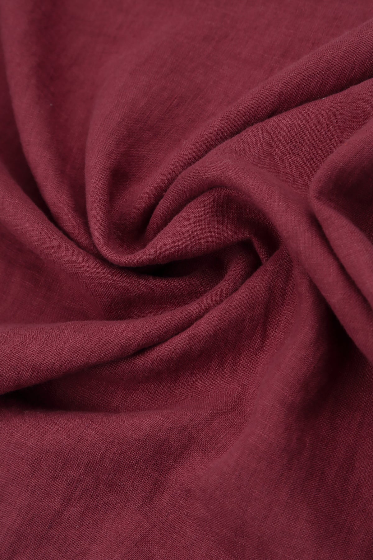 Loose Back Pockets Antique Ruby Linen Trousers