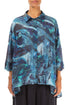 Loose Blue Reverie Silk Cotton Shirt 1