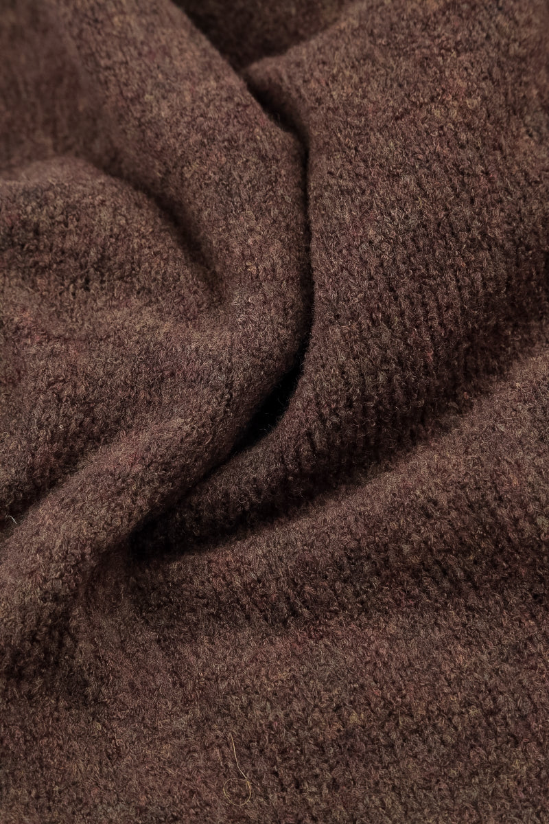 Loose Boxy Brown Wool Cardigan 5
