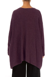 Loose Boxy Mulberry Wool Cardigan 2