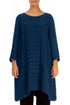 Loose Bubble Royal Blue Silk Tunic 1