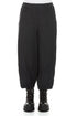 Loose Charcoal Mélange Linen Trousers 1