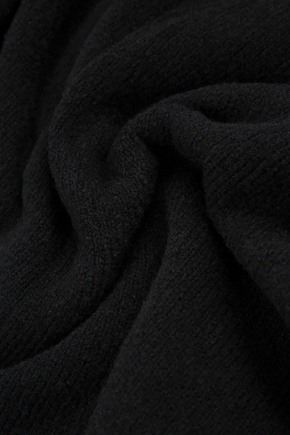 Loose Cosy Black Wool Sweater