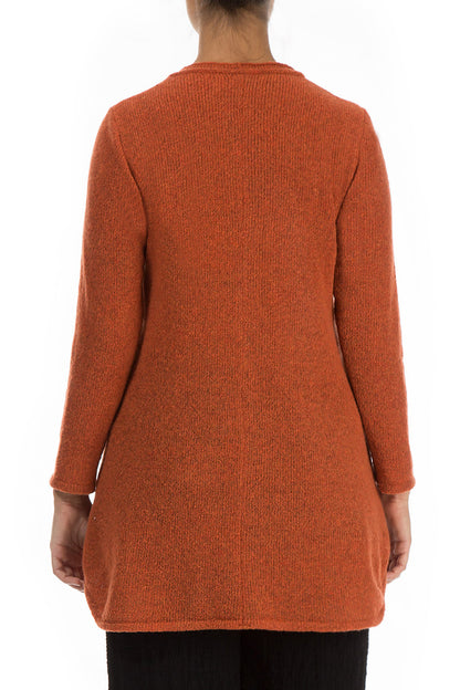 Loose Cosy Burnt Orange Wool Sweater