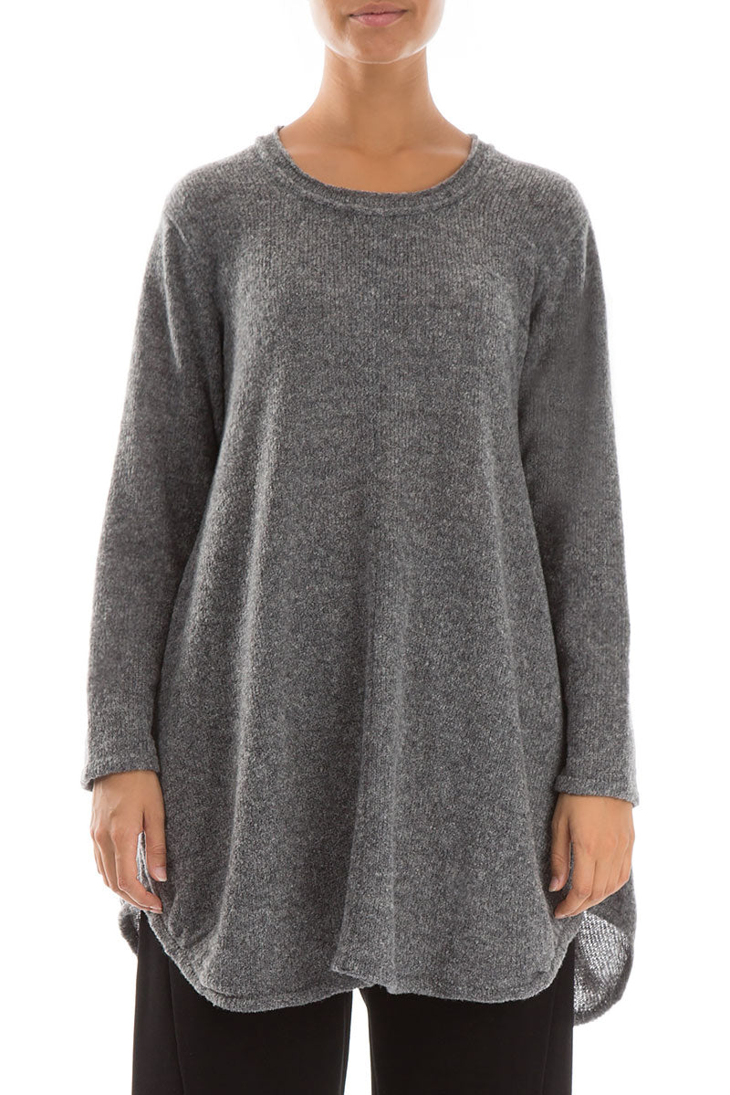 Loose Cosy Grey Wool Sweater 2