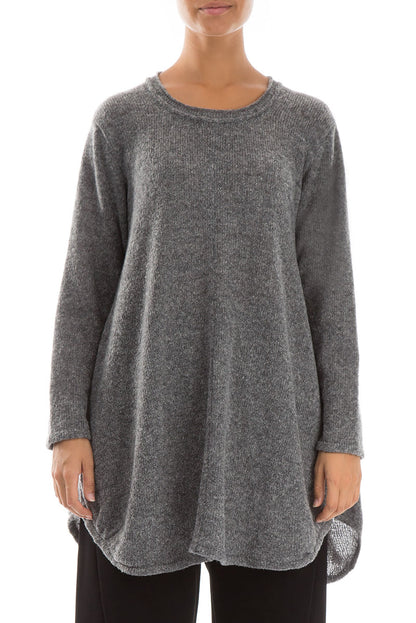Loose Cosy Grey Wool Sweater 2