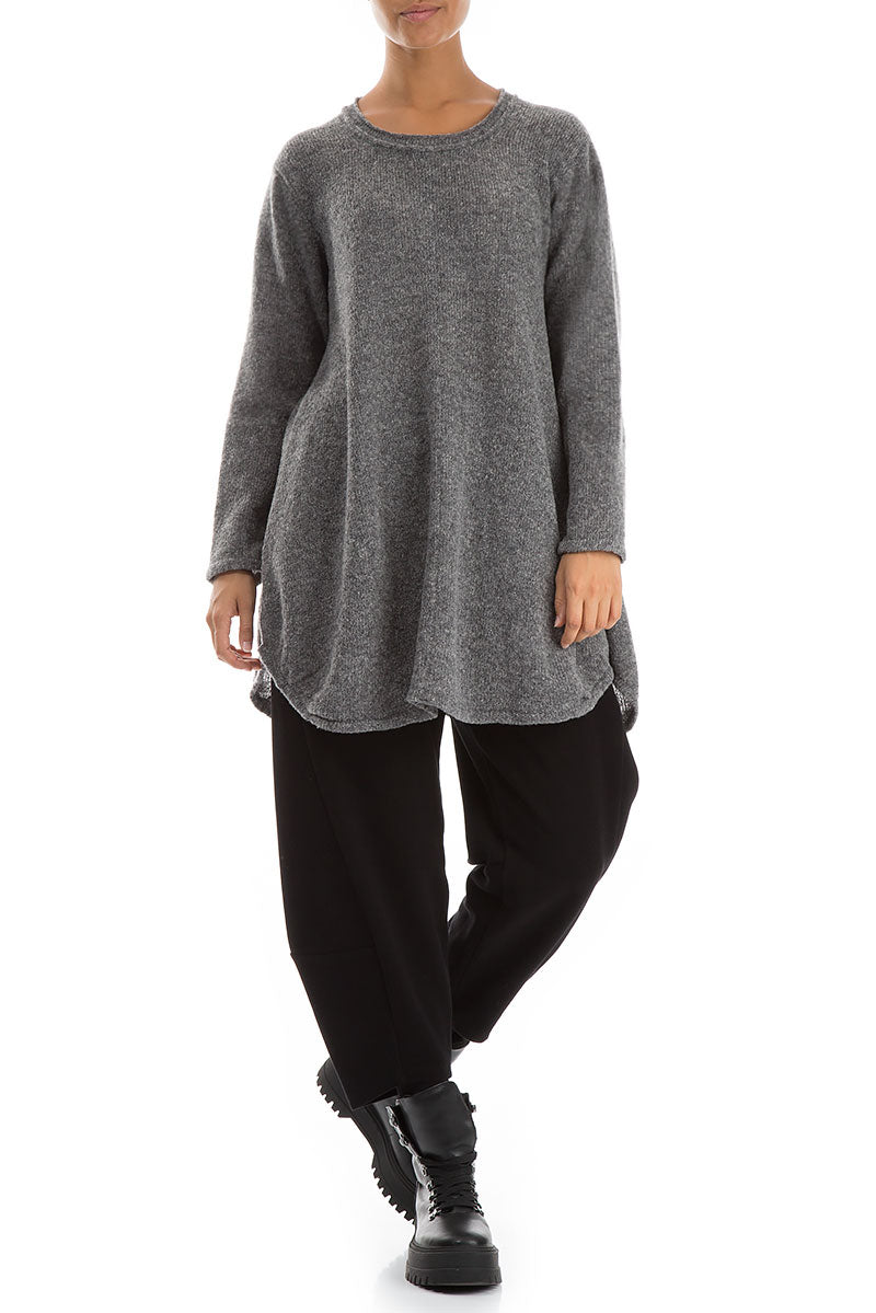 Loose Cosy Grey Wool Sweater 5