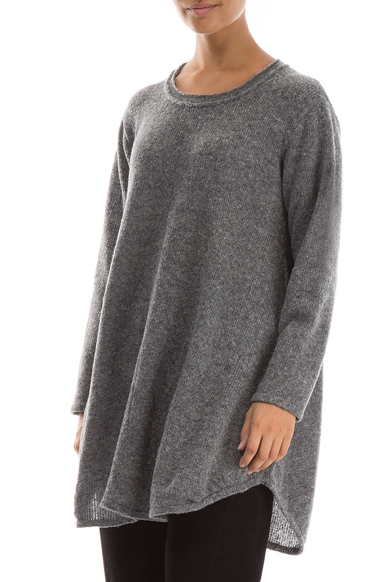 Loose Cosy Grey Wool Sweater 4