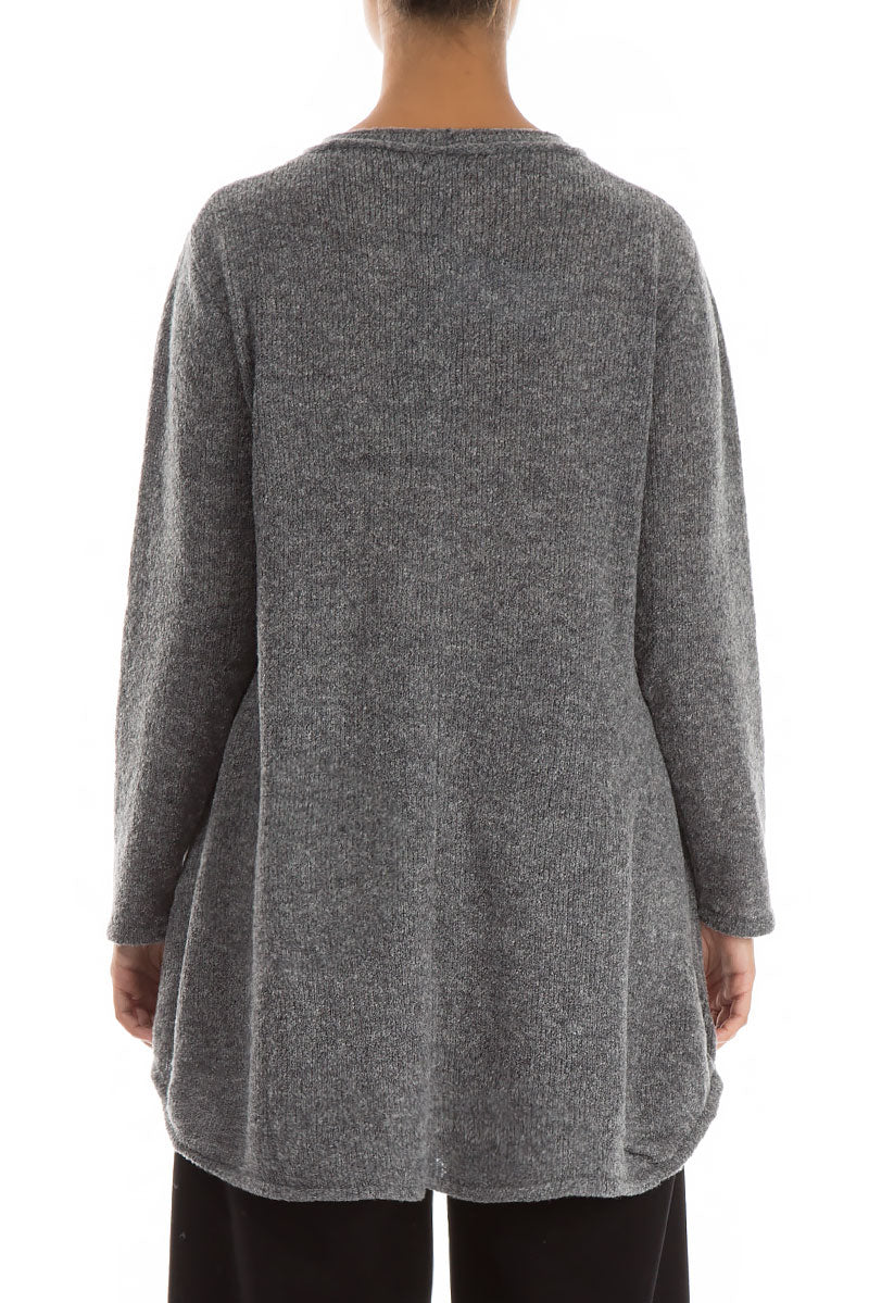 Loose Cosy Grey Wool Sweater 3