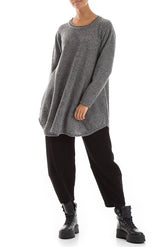 Loose Cosy Grey Wool Sweater 6