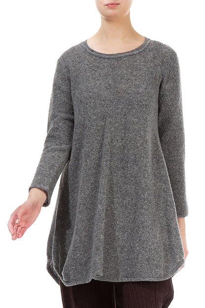 Loose Cosy Grey Wool Sweater