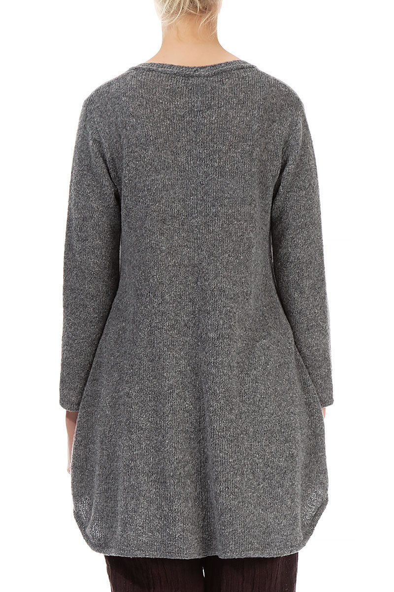 Loose Cosy Grey Wool Sweater