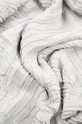 Loose Crinkled Cream Grey Silk Tunic 5