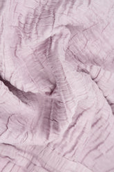 Loose Crinkled Lilac Silk Linen Shirt 5