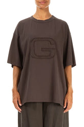 Loose Forest Brown Cotton Blouse 1