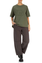 Loose Forest Mist Cotton Blouse 5