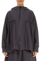 Loose Graphite Cotton Jacket 1